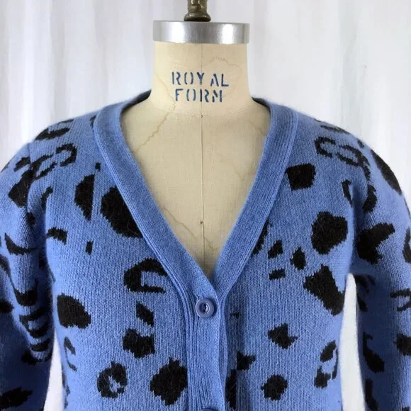 Leopard Cardigan Sweater Chloe Sevigny for Opening Ceremony - Picture 3 of 9